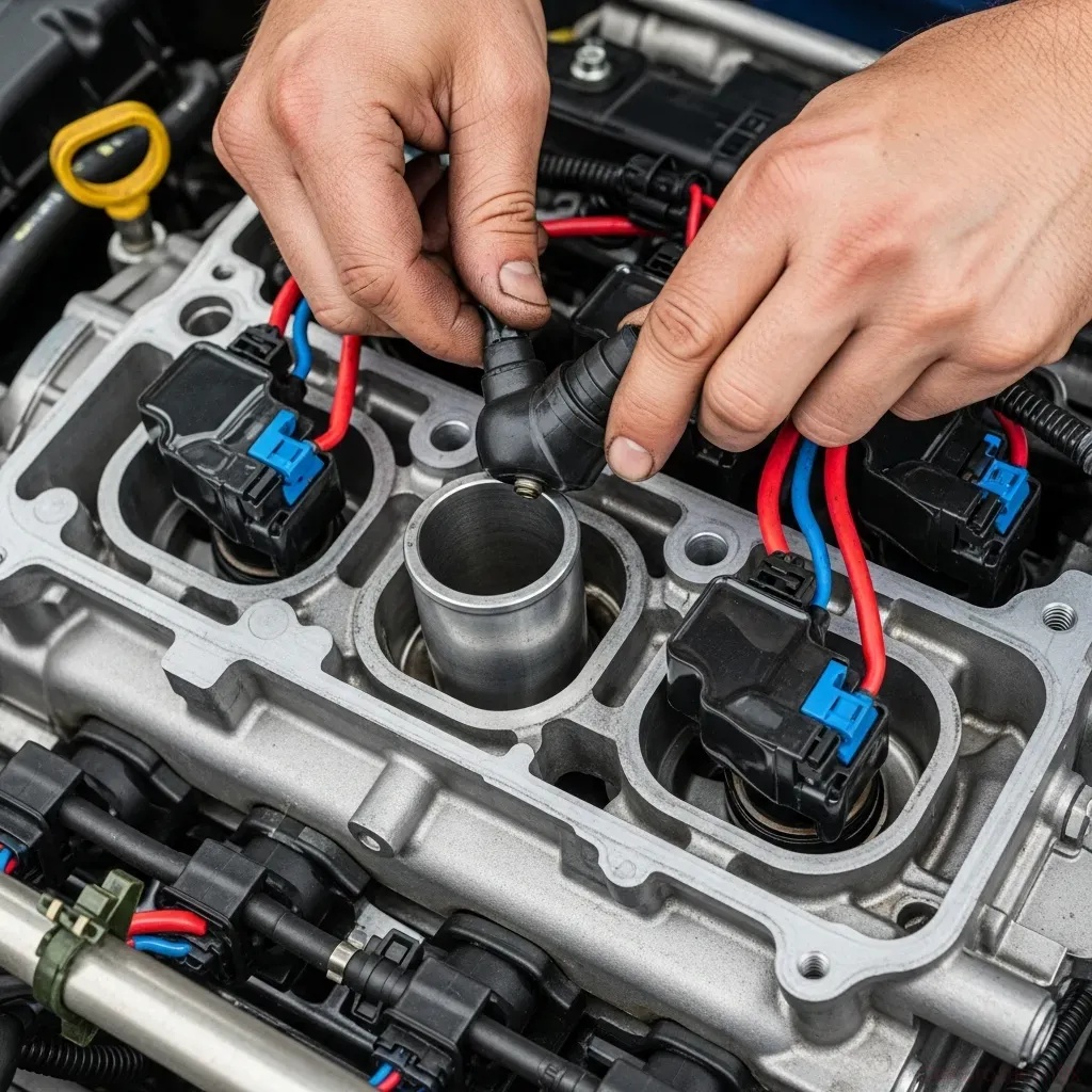 OBD2 Code P0300: Random/Multiple Cylinder Misfire Diagnosis & Fix – detailed illustration