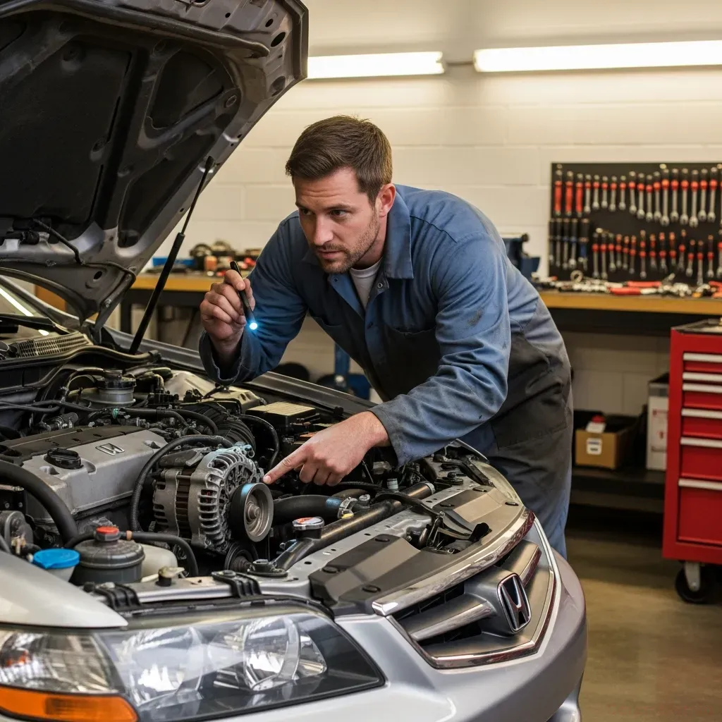 Battery Warning Light On While Driving: Causes & Fixes – detailed illustration