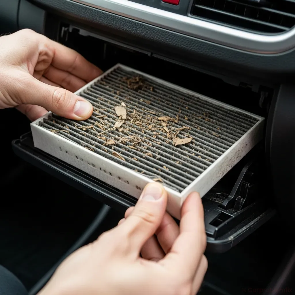 car ac smells: musty & moldy vents beginner guide – diagnosis steps – component close-up