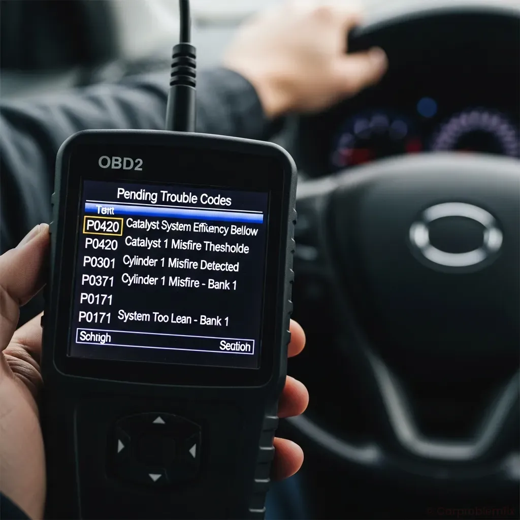 pending obd2 codes: beginner’s guide & simple checks – diagnosis steps – component close-up