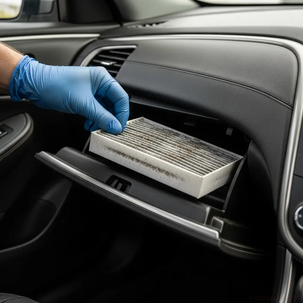 2015 volkswagen passat ac smells musty: fast diy odor fixes – 2015 volkswagen passat: ac smells musty: diy odor fixes – diagnosis steps – component close-up